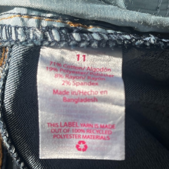 No Boundaries Blue Straight Leg Jeans with Vintage Fade - Picture 4 of 4